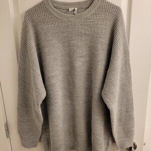 Grey waffle knit sweater Twik